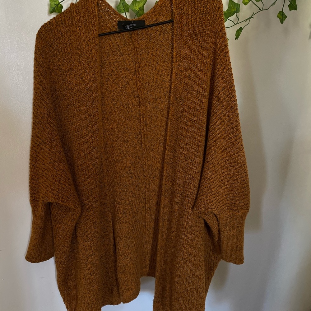 Yellow knit cardigan